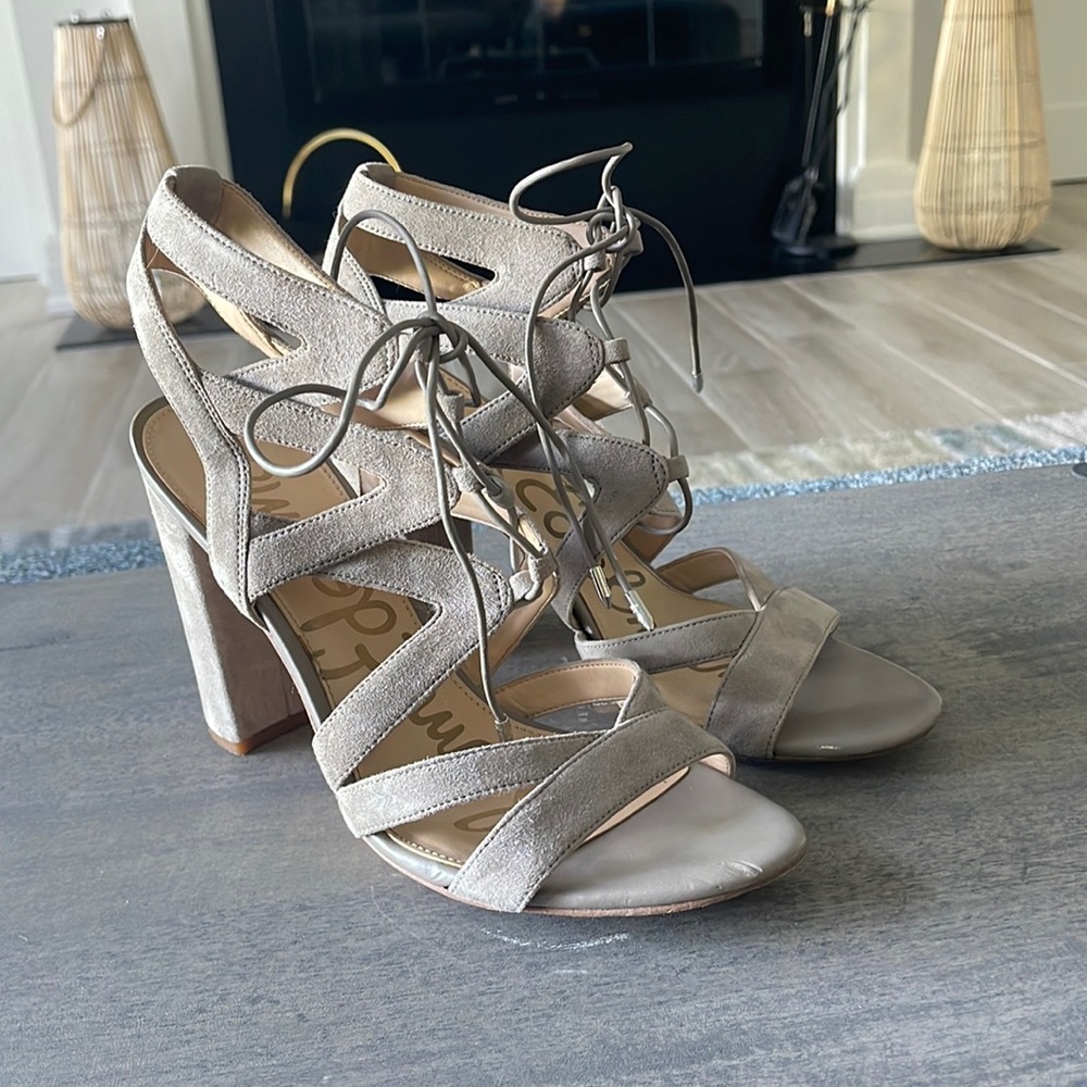 Sam Edelman faux suede heels.